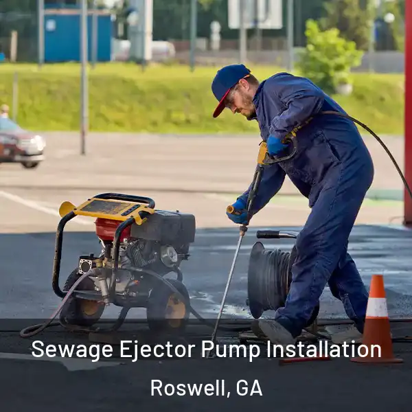  Sewage Ejector Pump Installation Roswell, GA